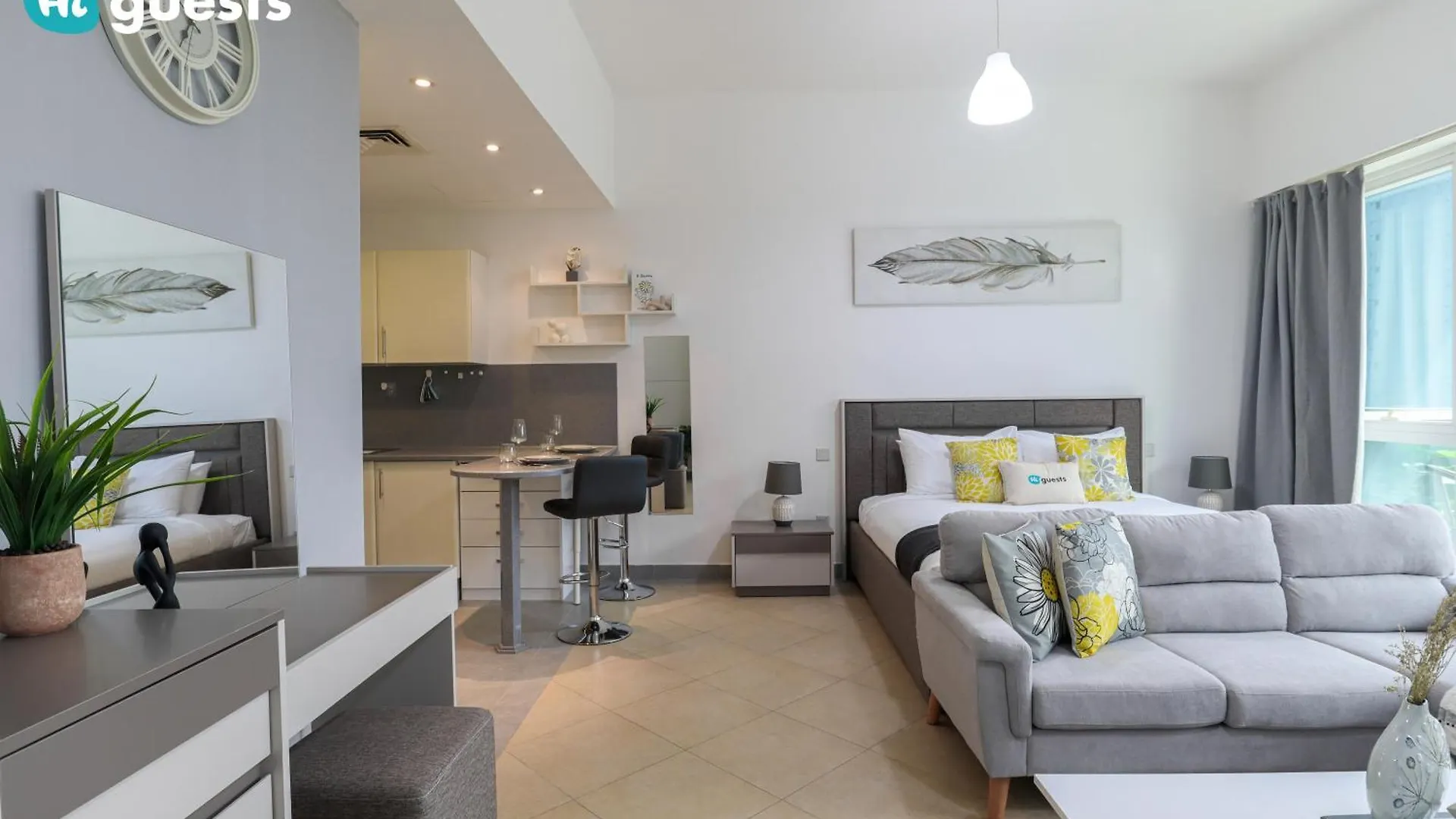 Higuests - City Chic Studio At Madison Residency Close Metro دبي شقة